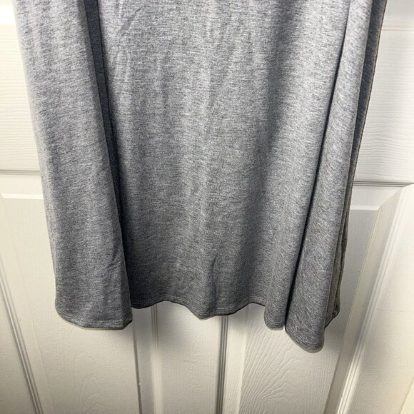 Torrid Grey Cold Shoulder Ruffle Casual Shift Dress Women’s size 1 - Picture 4 of 9